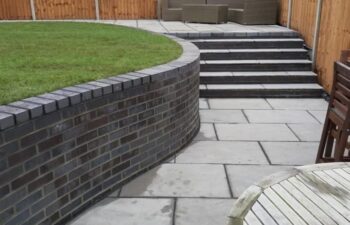 Garden Brickworking With Steps