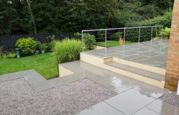 Stepped Porcelain patios