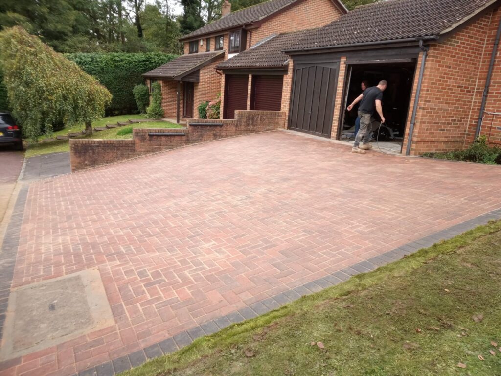 Red Brickweaved Driveway