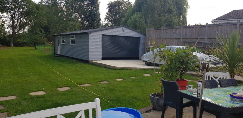 Double Garage Installation in Arborfield, Berkshire