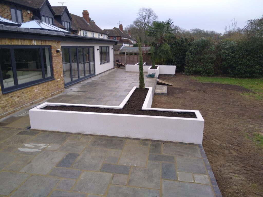 Sandstone Patio In Wokingham, Berkshire