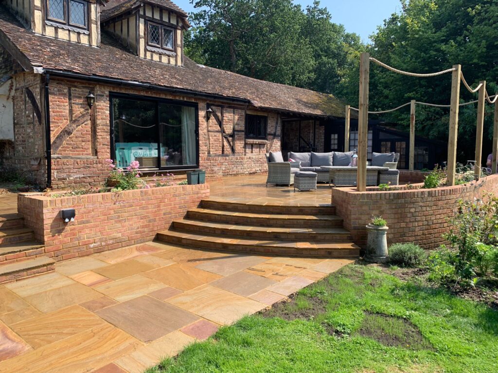 Patio, Fence and Brick Planters Finchampstead