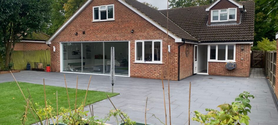 Framed Anthracite Porcelain With New Lawn in Finchampstead